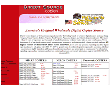 Tablet Screenshot of digitalsystemcopiers.com